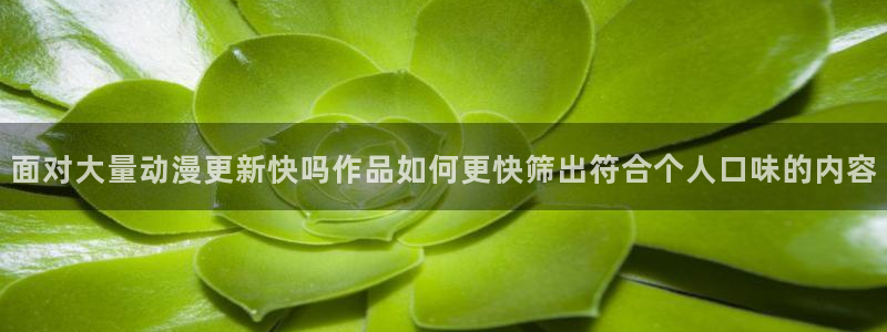 里番动漫在线观看网站：面对大量动漫更新快吗作品如何更快筛出符合个人口味的内容配图