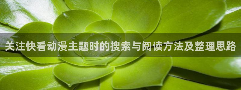 里在线观看番动漫:关注快看动漫主题时的搜索与阅读方法及整理思路配图